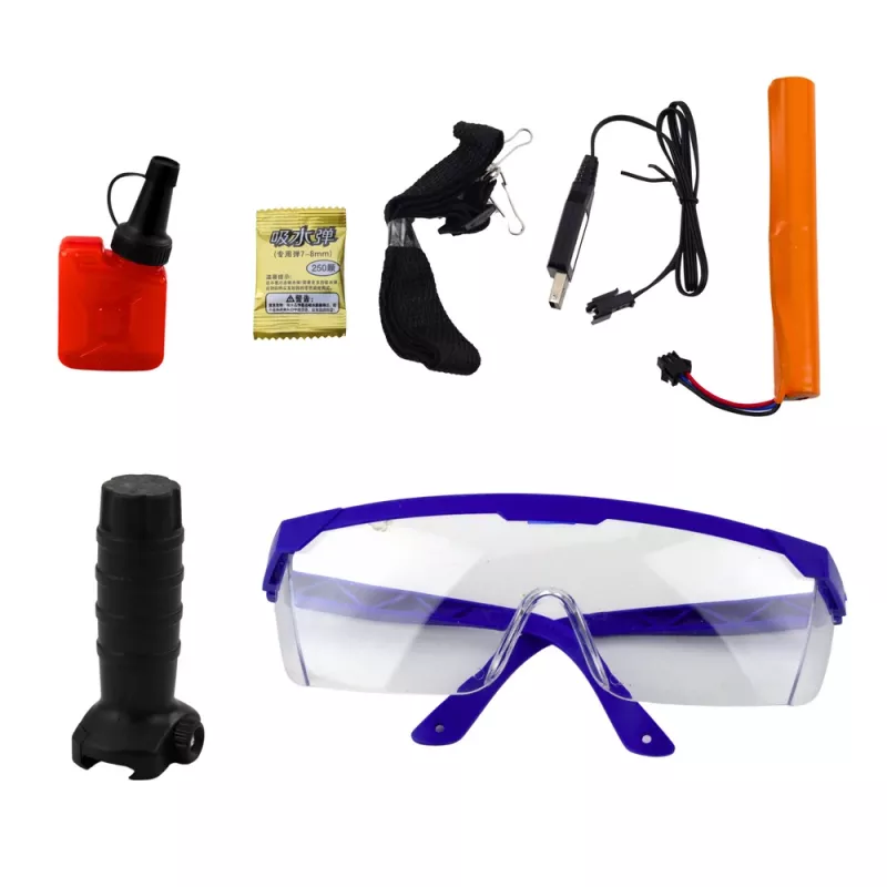 LEAN TOYS Stormgeweer voor waterballen hydrogel vizierbril zwart 86cm
