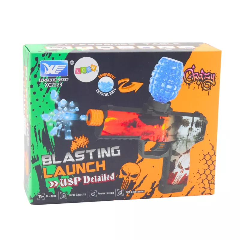 LEAN TOYS automatisch water-gelbalpistool Skull