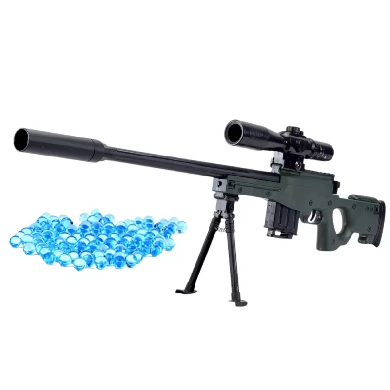 LEAN TOYS Sniper Rifle Replica AWM Stand watergelballen 80cm