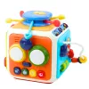 LEAN TOYS Interactieve kubus-sorteerder, educatief, sensorisch, geluiden, kleurrijk