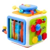 LEAN TOYS Interactieve kubus-sorteerder, educatief, sensorisch, geluiden, kleurrijk