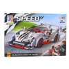 LEAN TOYS Bouwstenen sportwagen robot 2in1 grijs 363 delen