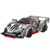 LEAN TOYS Bouwstenen sportwagen robot 2in1 grijs 363 delen