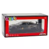 LEAN TOYS Sportwagen metaal pull-back aandrijving lichten geluiden zwart 1:32