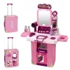 LEAN TOYS schminktafelset in koffer 2-in-1 roze