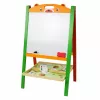 LEAN TOYS Dubbelzijdig magnetisch leerbord 2 in 1 met markers, letters, cijfers