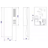 ACO INS-UP UNIFON - 2-toets audio-intercomhoorn met magnetische hoornbevestiging, wit