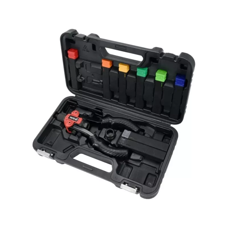 Yato YT-36091 handmatige handniettang-set met 4 mondstukken en nieten