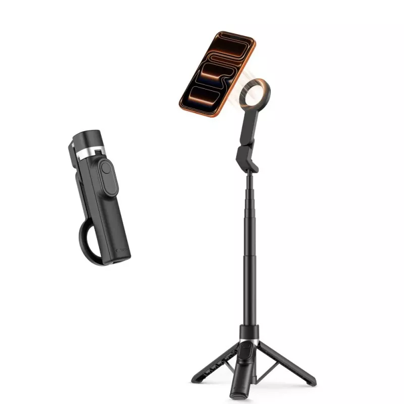 TECH-PROTECT L11S MagSafe Bluetooth selfiestick statief zwart