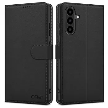 Tech-Protect Wallet Case voor Samsung Galaxy A56 5G, mat zwart