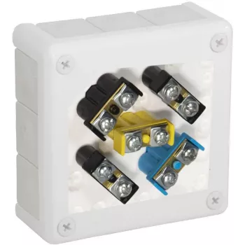 VIPLAST VP-51 opbouw aftakdoos 12 invoeren wit IP55 118x118x46mm 051-51