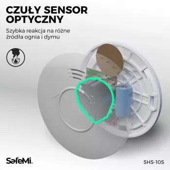 SAFEMI SHS-10W WiFi rookmelder - fotoelektrisch, 85dB, Tuya Smart, 2 jaar batterij, EN14604