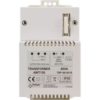 Pulsar AWT150 40VA 16V/18V AC voedingstransformator