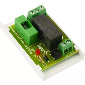 Pulsar AWZ514 relaismodule, 1x SPDT, 10-16V DC, 1A, schroefklemmen