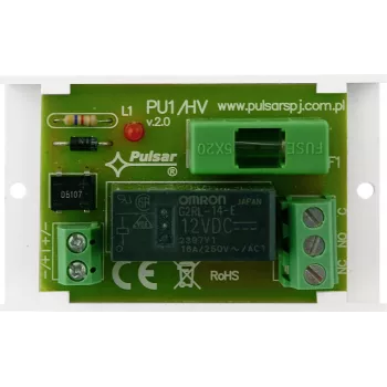 Pulsar AWZ514 relaismodule, 1x SPDT, 10-16V DC, 1A, schroefklemmen