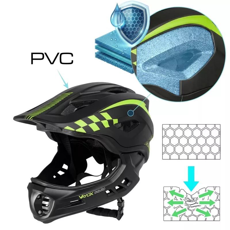 Vayox endurohelm S zwart VA0421BS