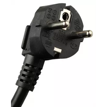GETFORT LGF-06-Z 19-inch 1U 6-voudige Schuko stroomverdeleenheid (PDU) - 1,8 m kabel, 16 A, 230 V, zwart