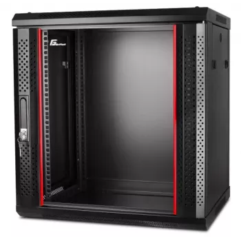 GETFORT CALI 19 inch 12U 600x450 wandbehuizing rackkast zwart