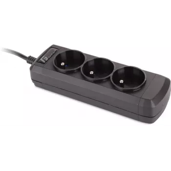 GETFORT USV C14 stekkerdoos 3x Frans type E stopcontacten 1,5m zwart