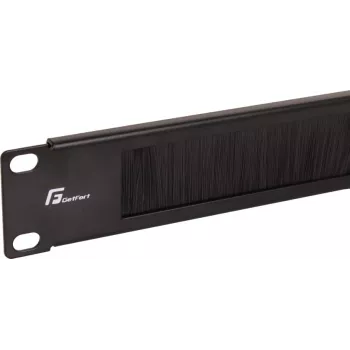 Getfort GF-Brush-RB 1U 19 inch borstelstrip voor rackkasten - zwart