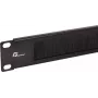 Getfort GF-Brush-RB 1U 19 inch borstelstrip voor rackkasten - zwart
