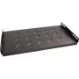 Getfort 45cm 19 inch 1U vast legbord voor rackkast - zwart