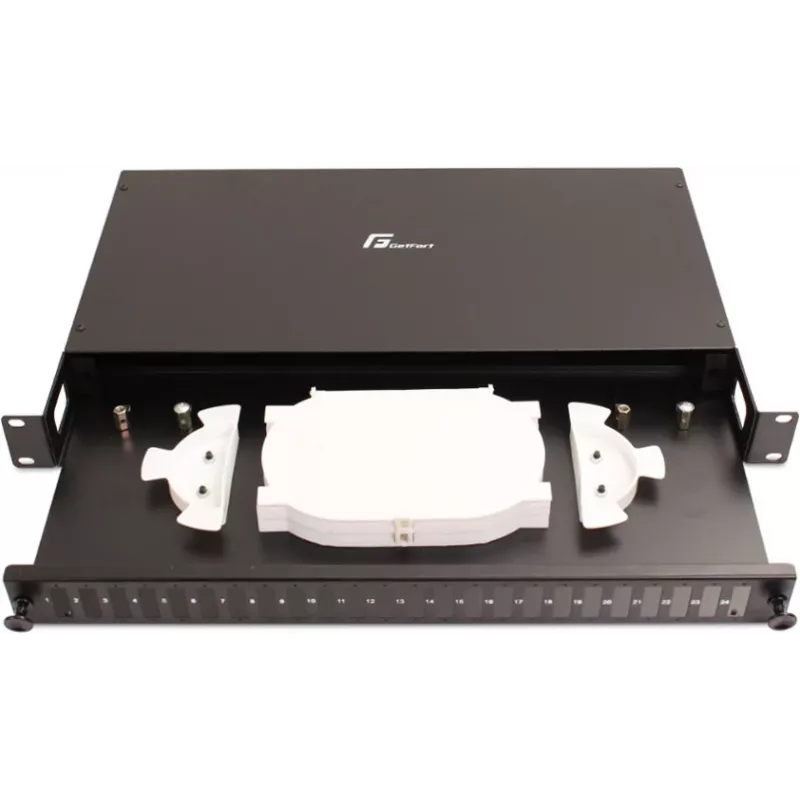 GETFORT GF-FO01-DX 1U 19 inch 24xSC duplex glasvezel-patchpanel met lade
