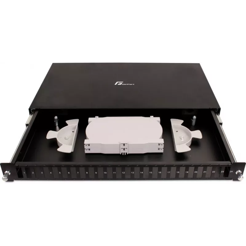 GETFORT GF-FO02-DX 1U 19 inch 24xSC duplex glasvezel-patchpanel met laden