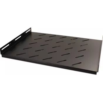 Getfort 60cm vast legbord voor kastbehuizing 1U 19 inch zwart 50kg