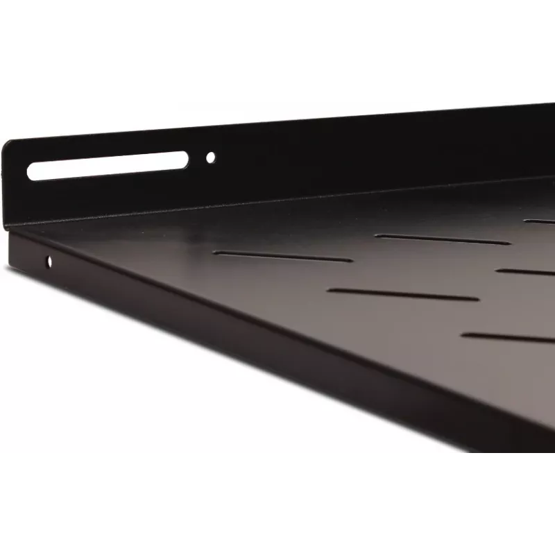 Getfort 100cm vast racklegbord 1U 19 inch zwart 80kg