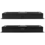 Getfort GF-FAN2 1U 19 inch rack-ventilatiepaneel met 2 ventilatoren, zwart