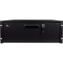 Getfort GF-4U-drawer 4U racklade - 19 inch uitschuifbare lade met slot, zwart