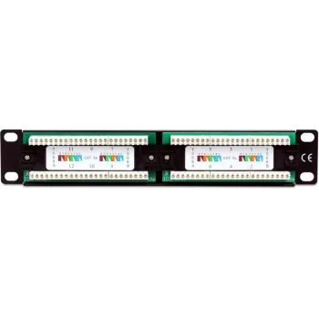 Getfort PGF-5EUTP12-B4 12-poorts Cat5e UTP patchpanel 10 inch 1U zwart