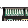 Patchpanel FTP Cat.5e 24 poorts 0.5U zwart GETFORT PGF-5EFTP24-B8