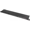 Patchpanel FTP Cat.5e 24 poorts 0.5U zwart GETFORT PGF-5EFTP24-B8