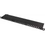 Patchpanel FTP Cat.5e 24 poorts 0.5U zwart GETFORT PGF-5EFTP24-B8