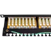 GETFORT PGF-6FTP24-B8 FTP Cat.6 24-poorts patchpanel 0.5U zwart