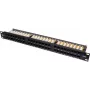 Patchpanel UTP Cat.6 48 poorts 2U 19 inch rackmontage zwart GETFORT PGF-6UTP48-B9