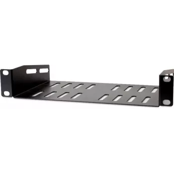 Getfort HGF-30H-WB 10 inch 1U vast rek voor kastbehuizing, zwart, 150 mm diepte, 10 kg draagvermogen