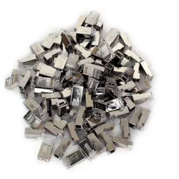 GETFORT RJ45 Cat.5e afgeschermde pass-through connector 8P8C 100 stuks