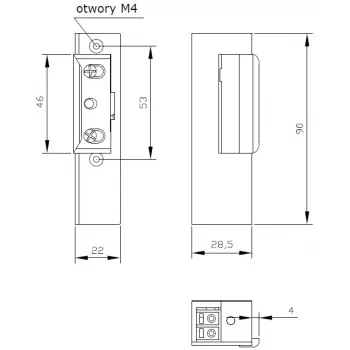 ELEKTRA-PLUS R3 elektrische deuropener links met geheugen, zonder blokkering