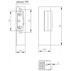 ELEKTRA-PLUS elektrische deuropener R3 links fail-secure met geheugen en mechanische blokkade