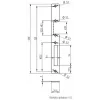 ELEKTRA-PLUS schild voor insteeksloten, verzinkt, 200x20mm