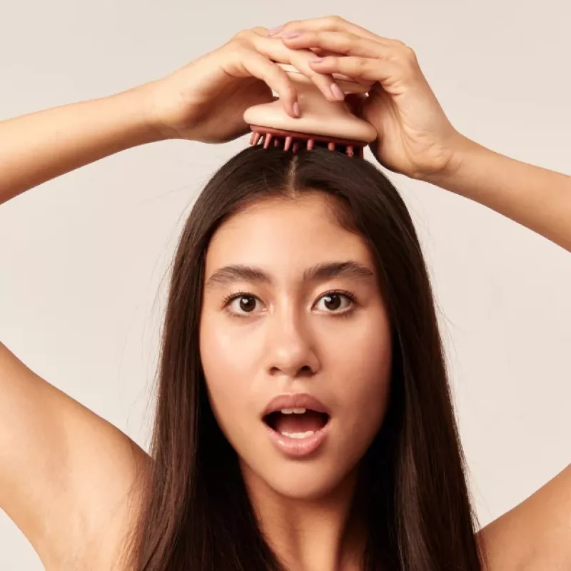 GLOV Scalp Massage Silicone Brush voor hoofdmassage - Rosé roze
