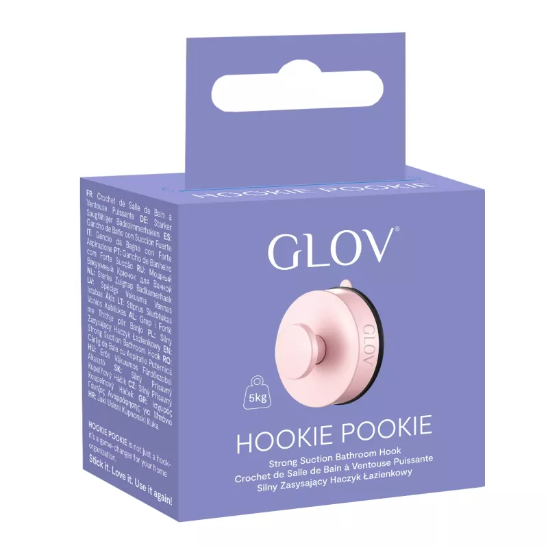 GLOV Hookie Pookie Sterke zuignap Badkamerhaak Roze