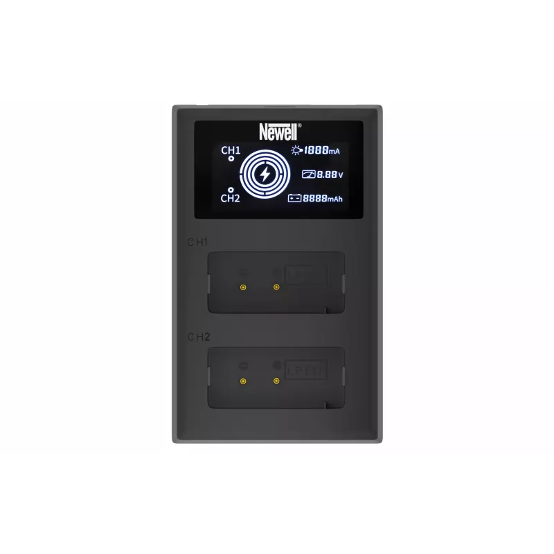 Newell Dual-Channel FDL-USB-C oplader voor Canon LP-E17 accu's