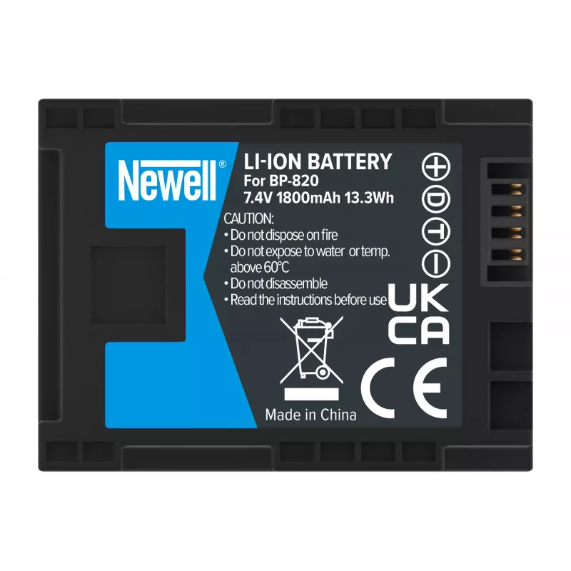 Newell vervangende accu BP-820 voor Canon camcorder