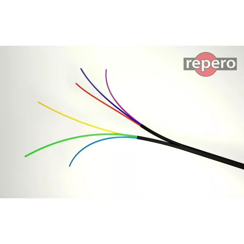 REPERO 735 Industry waarschuwingstape 25mm x 25m Wit-Zwart