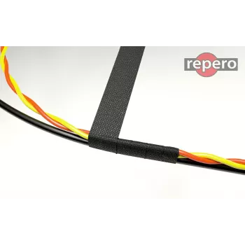 REPERO 734 Stof Elektrische Isolatietape, Katoen, Zwart, 19mm x 25m