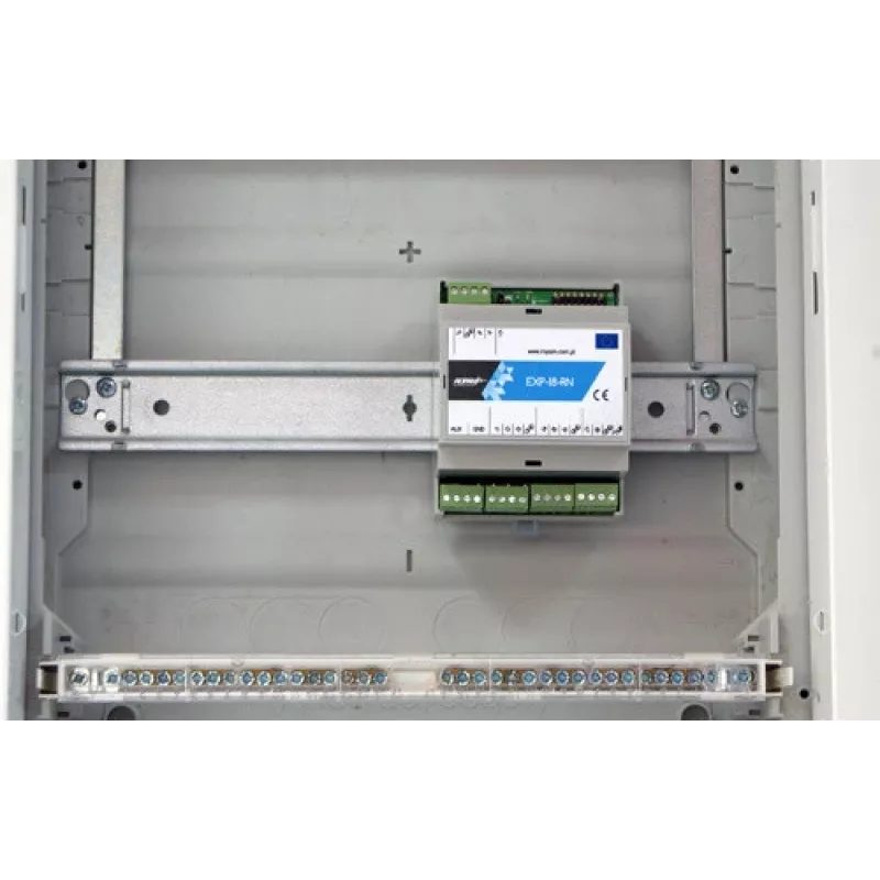 ROPAM EXP-I8-RN-D4M I/O-uitbreidingsmodule - 8 ingangen, 4 relaisuitgangen, RN-bus
